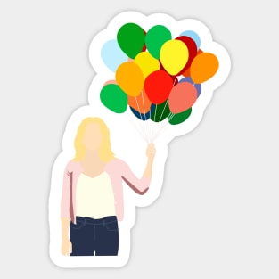 Eleanor with Balloons Sticker